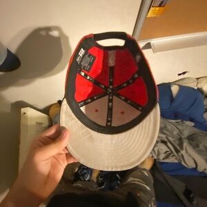 Red and Black Cap